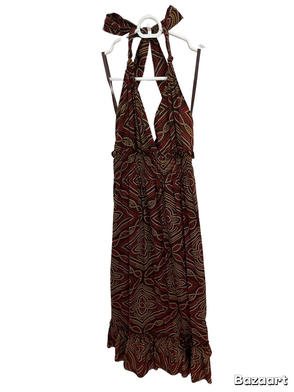 Bcbg Max Azria Brown Sundress Size Small